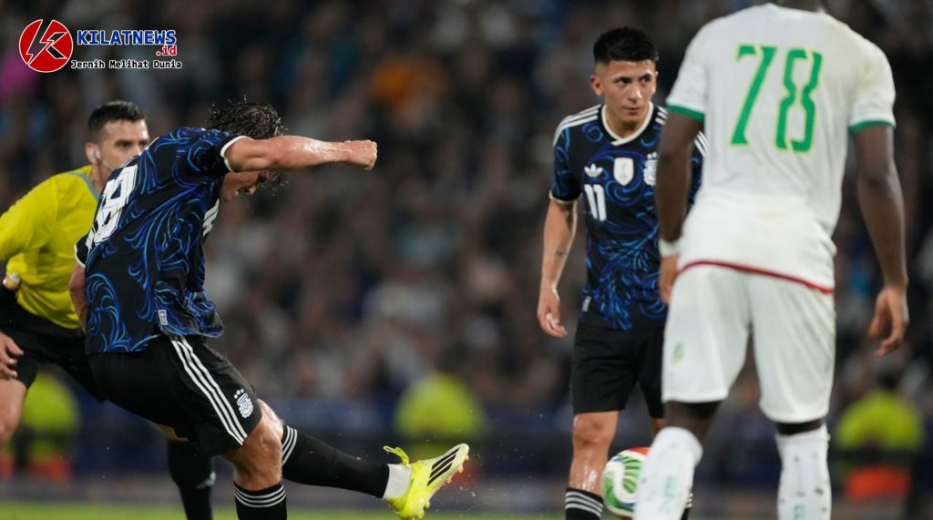 Argentina vs Mauritania Nico Paz cetak gol