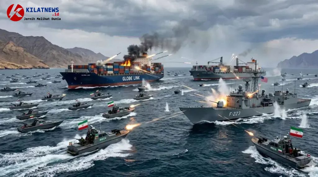 Iran sita kapal Selat Hormuz saat pasukan IRGC menghentikan kapal kargo terkait Israel