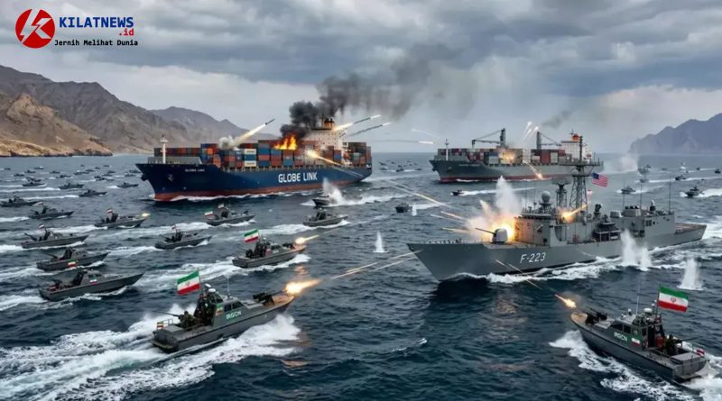 Iran sita kapal Selat Hormuz saat pasukan IRGC menghentikan kapal kargo terkait Israel